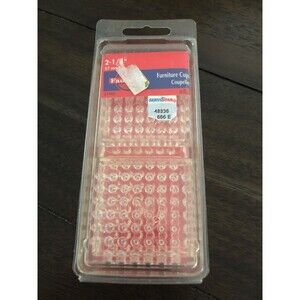 12 FAULTLESS 2" PLASTIC SPIKED BASE SQUARE FURNITURE CUPS, #31902
